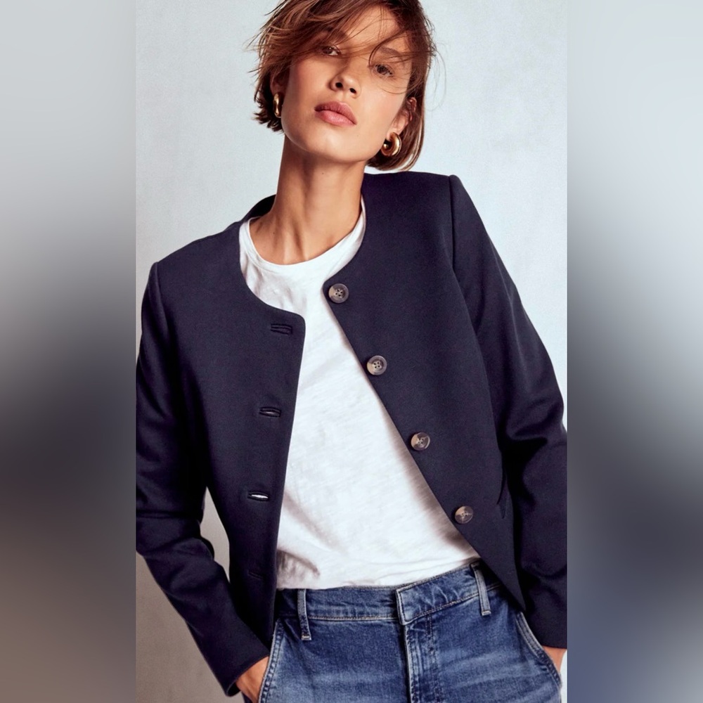Hampstead Ponte Twill Blazer - Size 4